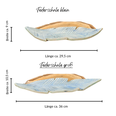 Maße der Federschalen